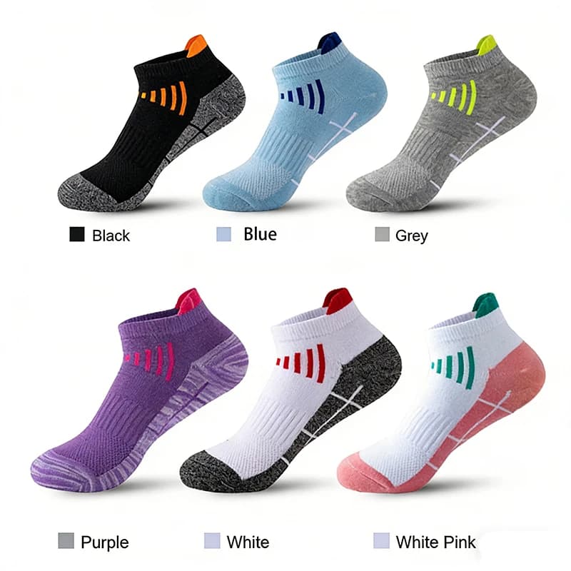 3 Pairs Women Ankle Socks Cotton Breathable Athletic Short Socks Fitness Casual Outdoor Gym Basketball Running Low Cut Socks