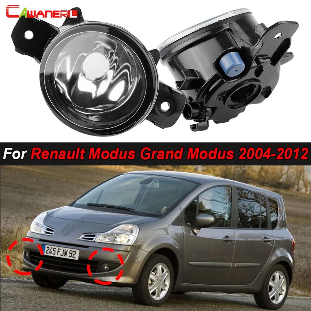 2 X Car H11 paraurti anteriore fendinebbia gruppo lampada LED alogena con paralume per Renault Modus Grand Modus 2004-2012