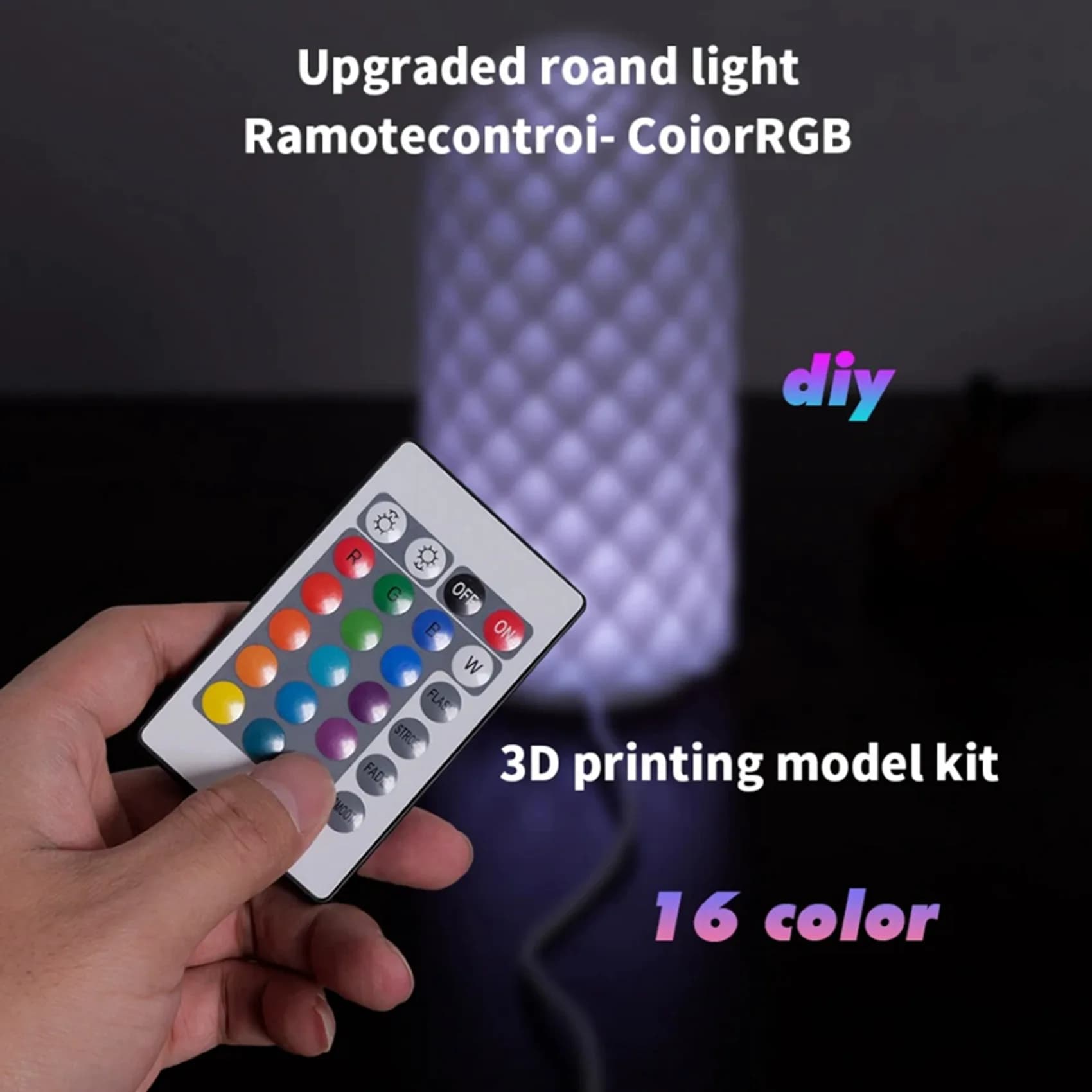 Kit Fai-da-Te AB34-10X per Lampada LED, Progetto di Illuminazione Personalizzato ad Alta Luminosità ed Efficienza Energetica, Componenti LED Multicolore