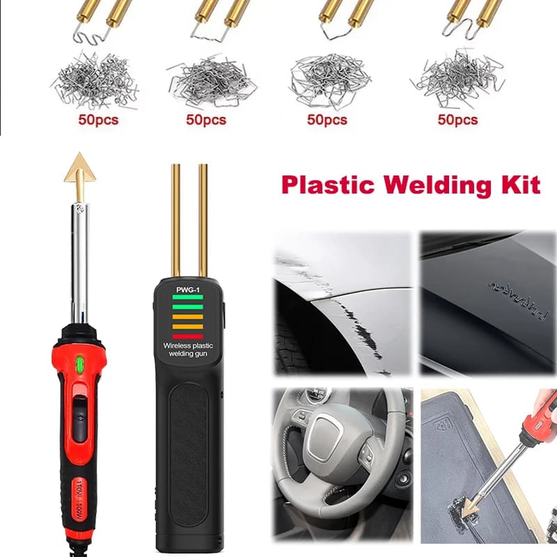 Paraurti per auto pistola per saldatura in plastica riparazione cucitrice elettrica saldatore strumento da stiro in pelle PP colla stick riparazione carrozzeria