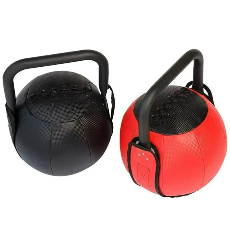 Soft Kettlebell with ergonomic handle and easy to use, safe material for fitness exercises in the gym and full body workout for men and women