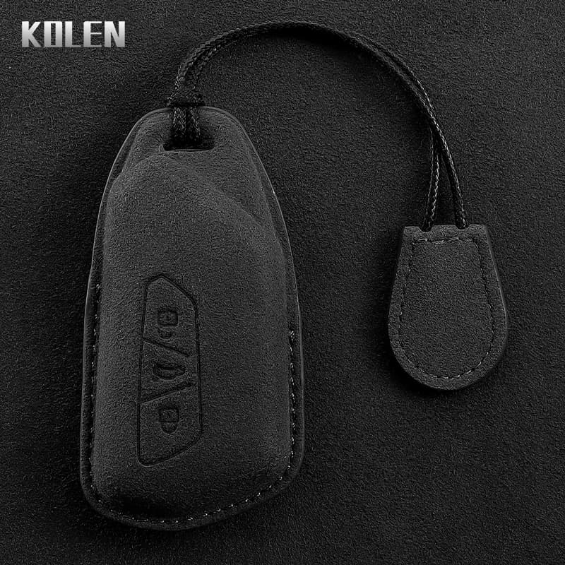 Custodia protettiva per chiave telecomando per auto in pelle Shell per VW Volkswagen Golf 8 2020 Skoda Octavia A8 2021 SEAT Leon MK4 Supporto protettivo per chiave