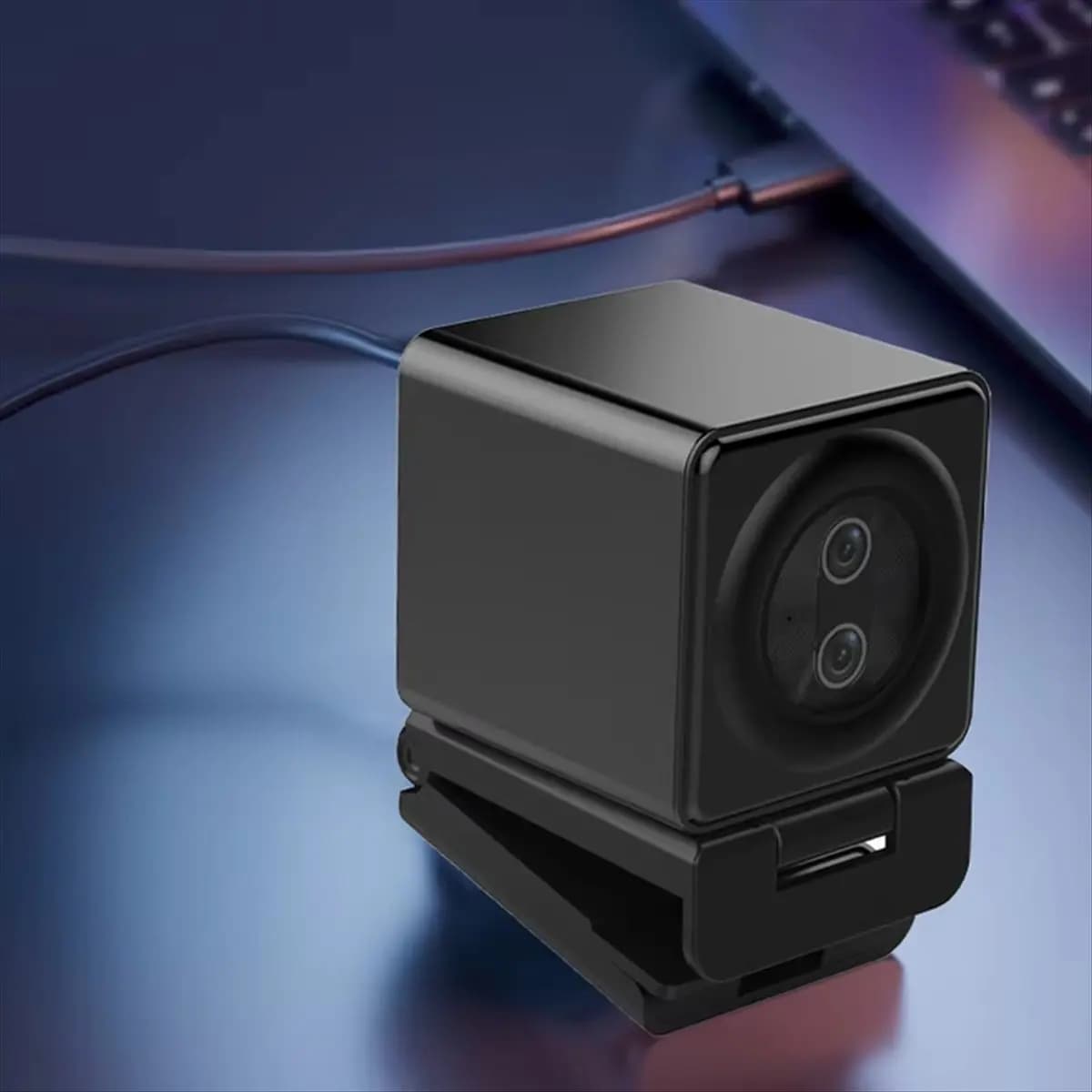 2025 Nuova webcam 12MP 4K 30fps Dual Lens USB Web Cam con microfono Messa a fuoco automatica Telecamera in streaming vivente Zoom 20X per trasmissione in diretta