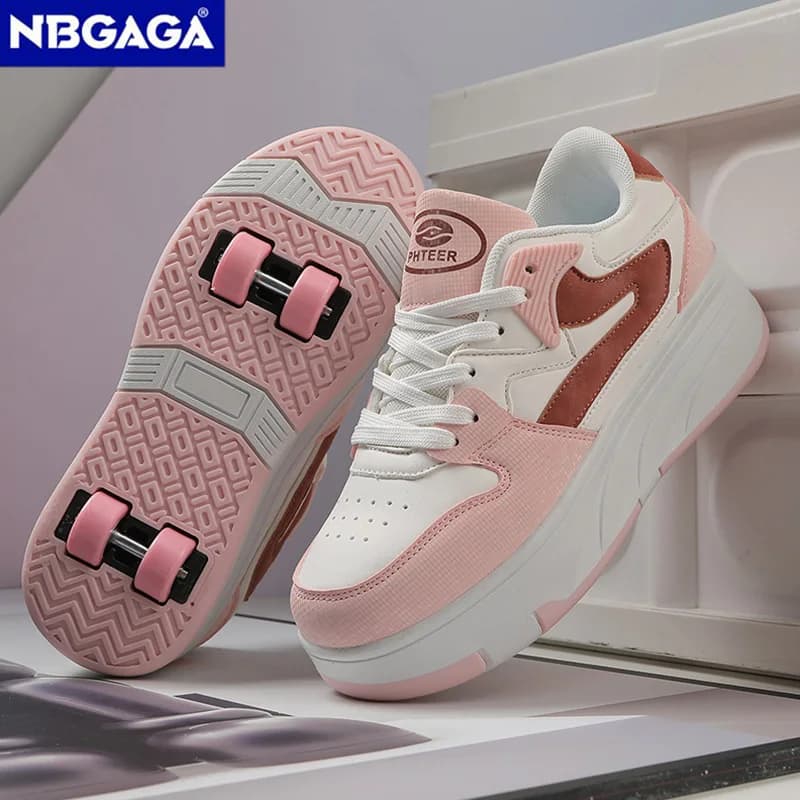 Detachable ultralight roller skates for teenagers with four wheels, baby walking shoes, outdoor sports shoes, gifts for girls and boys