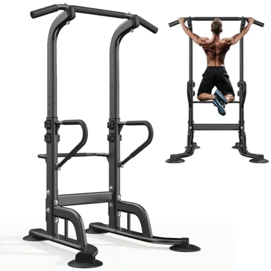 Power Tower 11: Adjustable Multifunction Station for Tractions and Dip, Fitness Equipment for Strength Training