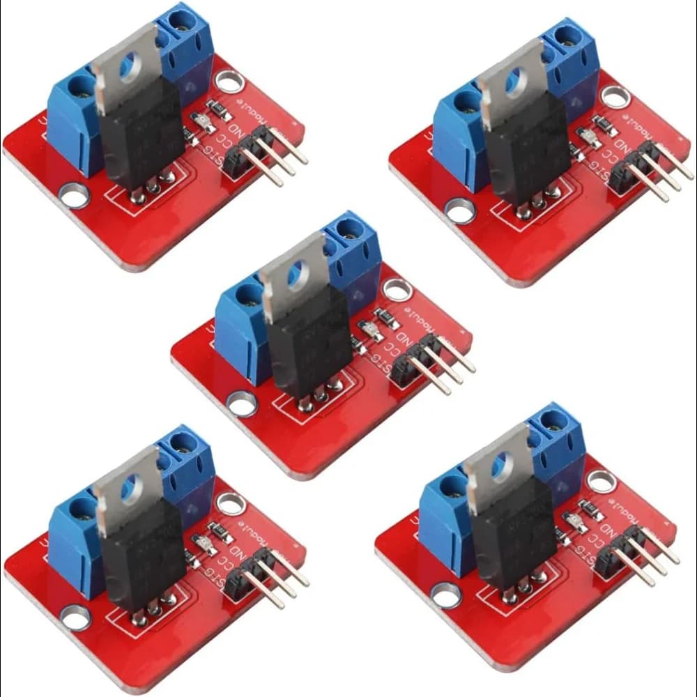 Schermo driver MOSFET Arduino | Modulo IRF520 con pulsante trigger | Utilizzo semplice per il controllo del carico elevato Compatibile con ESP32, STM32