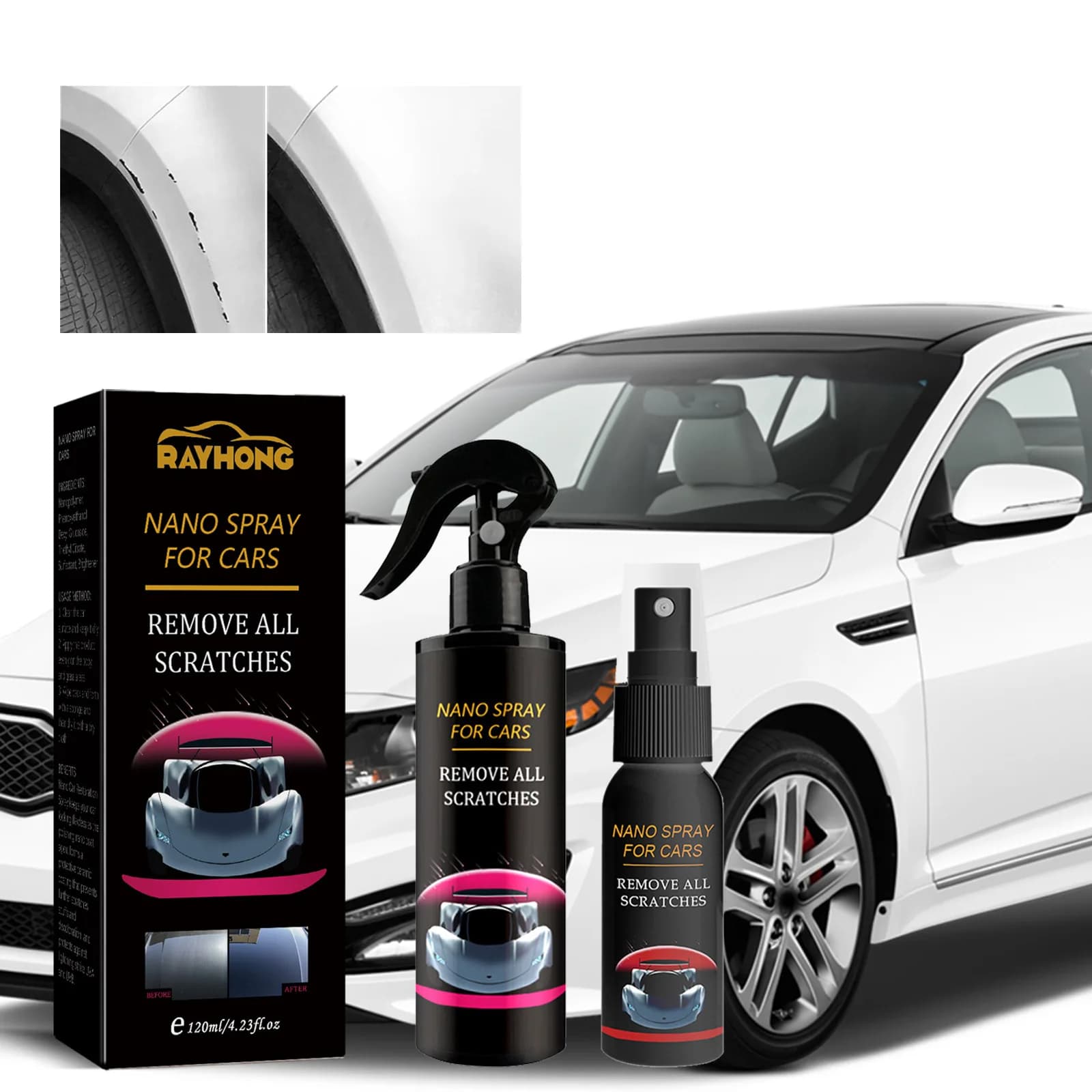 1-10PCS Auto Nano Rivestimento Spray Cera Liquida Smalto Vernice Sigillante Idropellente Strato Protettivo per Automotive Dettagli Brillare