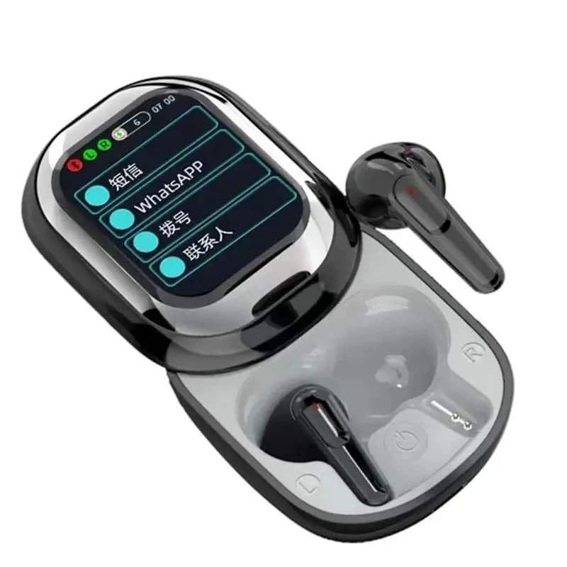2026 AI Translation Sliding Cover Wireless Earbuds Touch Screen Low Latency ANC Noise Cancelling Long Lasting Bluetooth Headset