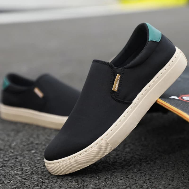 Mocassini da Uomo Classici Traspiranti in Tela, Scarpe Leggere da Passeggio, Calzature Comode Slip-on Casual per Uomo, Sneakers