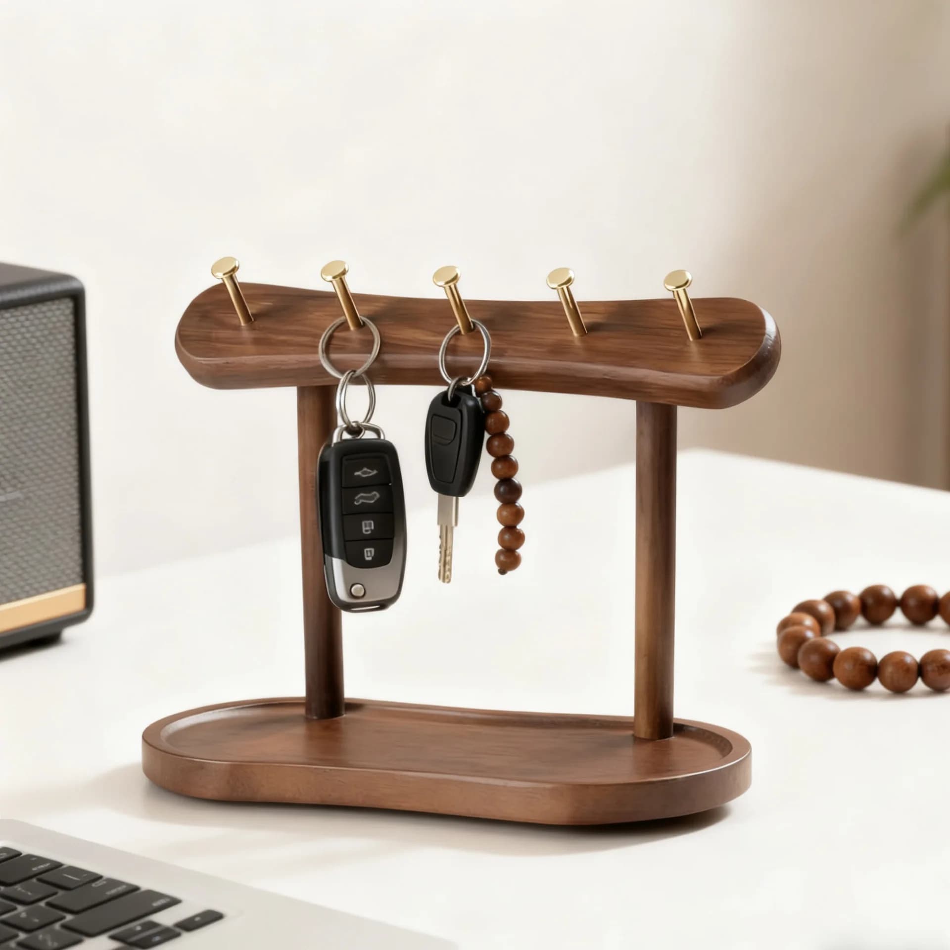 Solid Wood Entryway Storage Tray Key Holder Jewelry Organizer Moisture Proof Shelf Decor For Shoe Cabinet Entrance Home Display