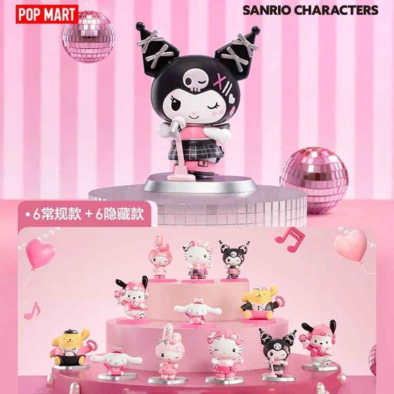 POP MART Personaggi Sanrio Serie Pink Party Blind Box a Sorpresa Busta Misteriosa Action Figure Anime Kawaii Bambole Misteriose da Collezione
