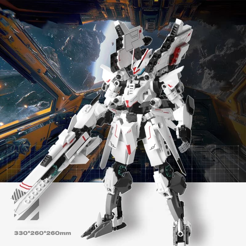JAKI Mech Warrior F5-A0011 Mech deformato modello di puzzle blocchi di costruzione robot regalo giocattolo per le vacanze dei bambini