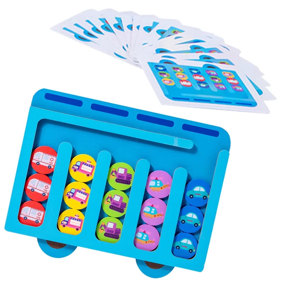 Set Gioco Educativo in Legno per la Classificazione dei Colori e delle Forme, Gioco di Apprendimento per Bambini e Sviluppo dell'Intelligenza Precoce