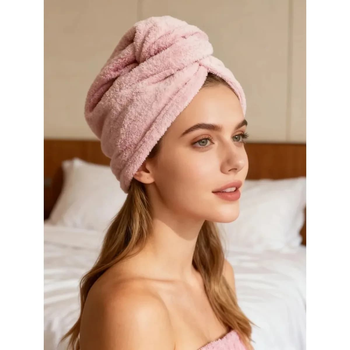 Asciugamano per Capelli in Microfibra - Super Assorbente ad Asciugatura Rapida, Morbido e Regolabile, Non Danneggia i Capelli, per Donne e Ragazze, Uso Quotidiano e Viaggi