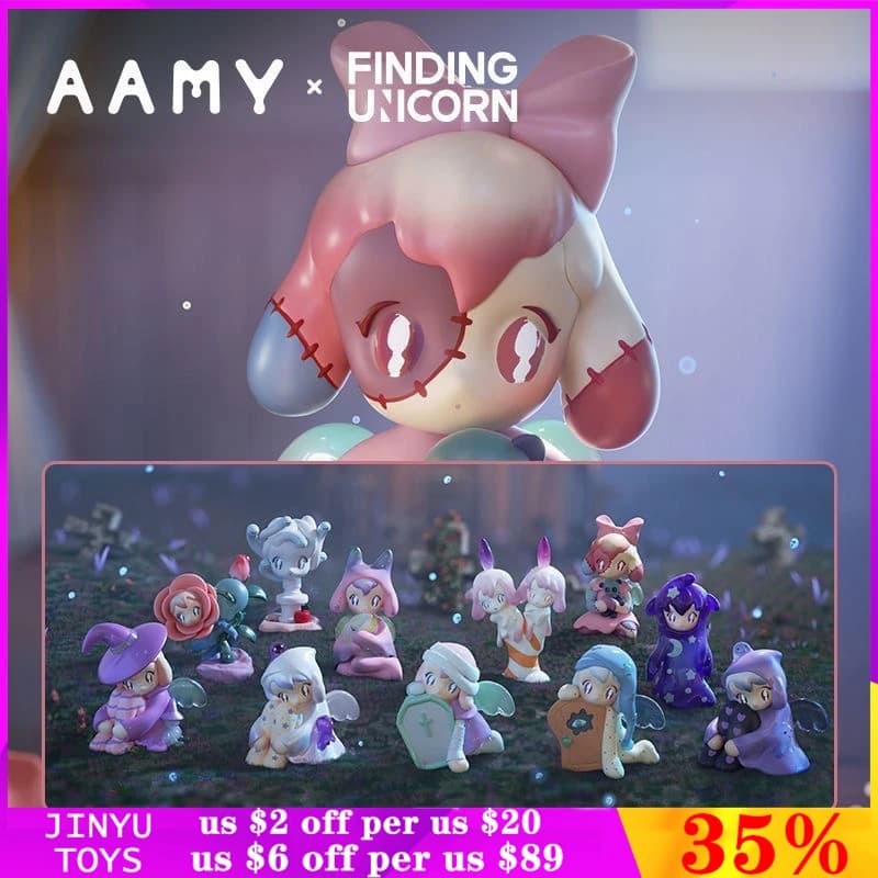 Originale AAMY maghi serie di storie Blind Box Cute Action Anime Figure Kawaii Guess Bag Model Designer Doll Gift da collezione