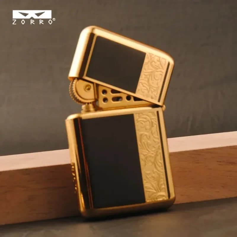 ZORRO terza generazione movimento completamente sigillato accendino cherosiene resina artigianale materiale in ottone regalo personalizzato di fascia alta