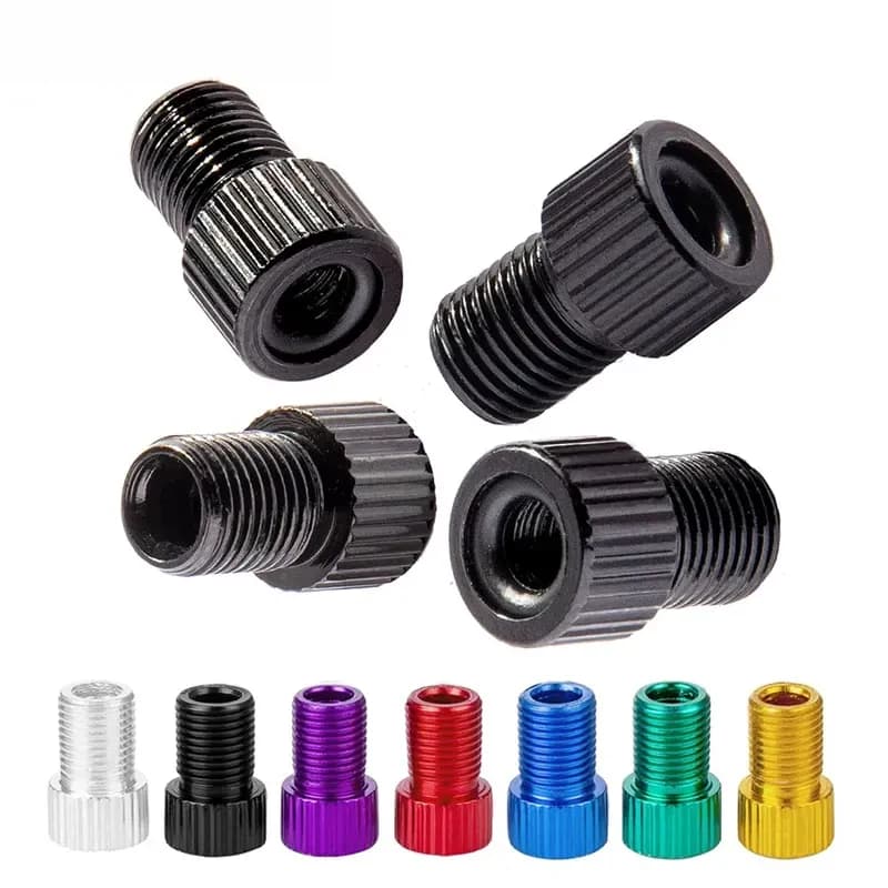 Adattatore per valvola Presta da 4/8 pezzi - Converte Presta in Schrader - da francese/britannico a americano - Gonfia pneumatici con pompa standard o compressore d'aria