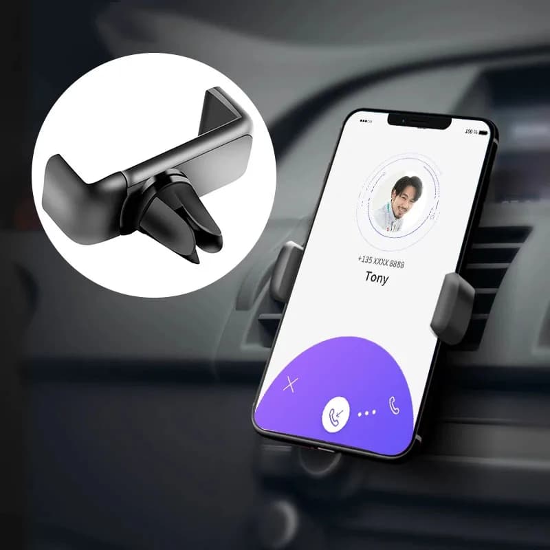 Supporto per telefono da auto supporto per presa d'aria per auto supporto per cellulare universale per interni supporto per telefono da auto in ABS supporto per telefono cellulare