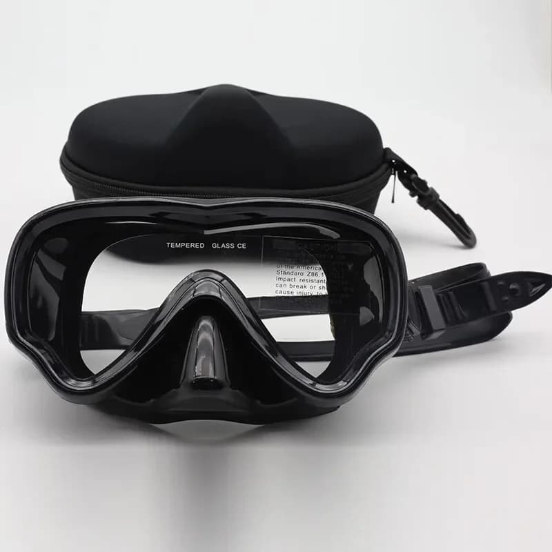 New integrated swim glasses for men and women with nose protection, swim glasses, silicone snorkeling mask