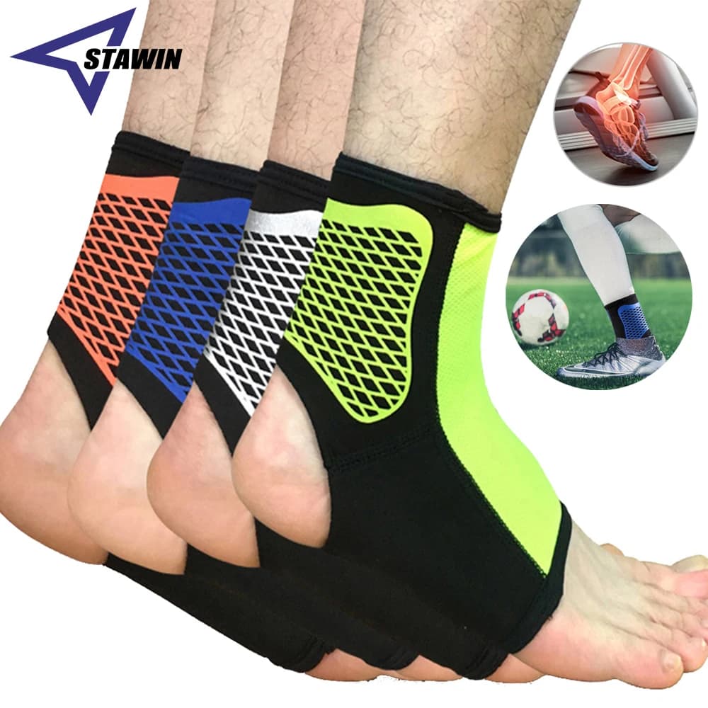 1PC equipaggiamento protettivo sportivo supporto per caviglia da calcio supporto per caviglia da basket supporto per compressione della caviglia in Nylon accessorio per Badminton da palestra