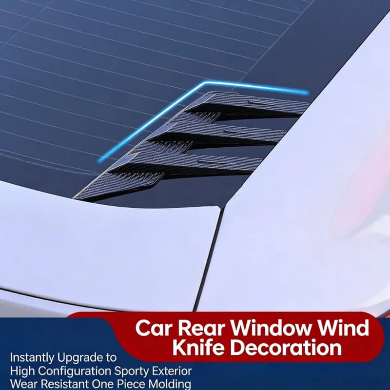 Parasole per lunotto posteriore auto, decorazione stile racing fai-da-te, accessorio esterno autoadesivo per modifica carrozzeria