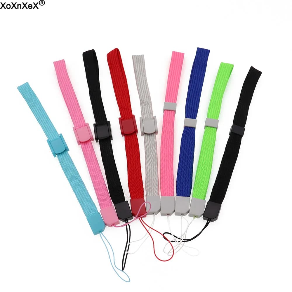 10 pz regolabile cinturino da polso per fotocamera del telefono USB MP3 cinturino per fotocamera cordino corda cinturino da polso per Wii U PSV PSP PS5 Switch GBC