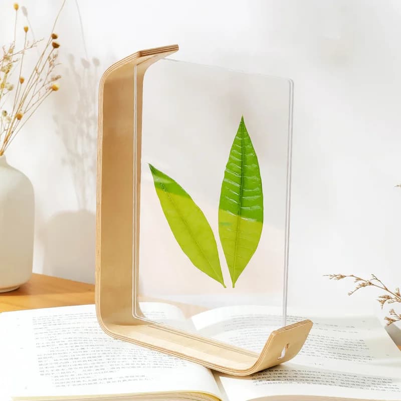 Acrylic Wooden Photo Frame Herbarium Display Calendar DIY Photo Frames For Wedding Party Picture Photo Decor