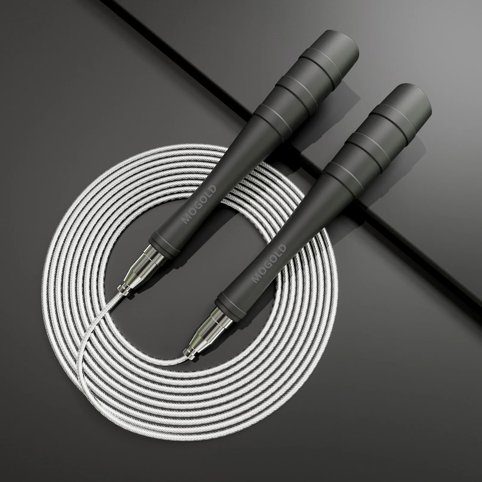 High speed jumping rope for fitness speed racing, suitable for human aerobics, aluminium alloy grip, adjustable rope length
