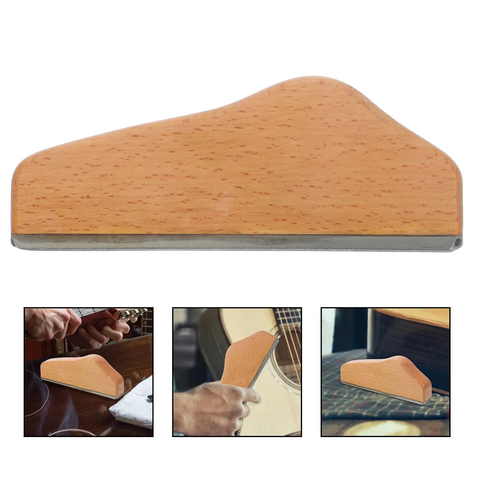 Lima per lucidatura tasti, strumento per la rifinitura e la corona dei tasti per chitarra, basso, ukulele, banjo, per luthieri, negozi e manutenzione domestica