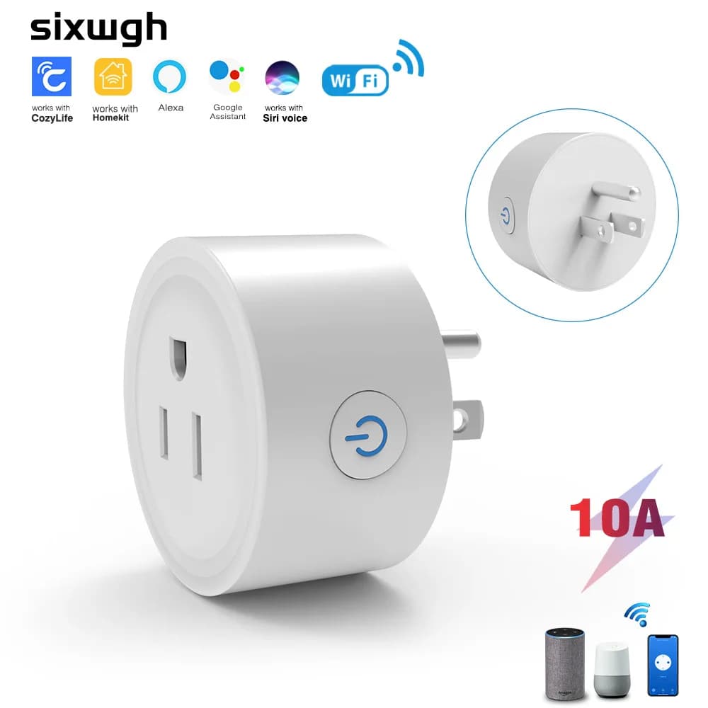 CozyLife HomeKit Smart Plug WiFi Socket Standard USA 16A Voice Control with Siri Alexa Google Home Remote Control Smart Home