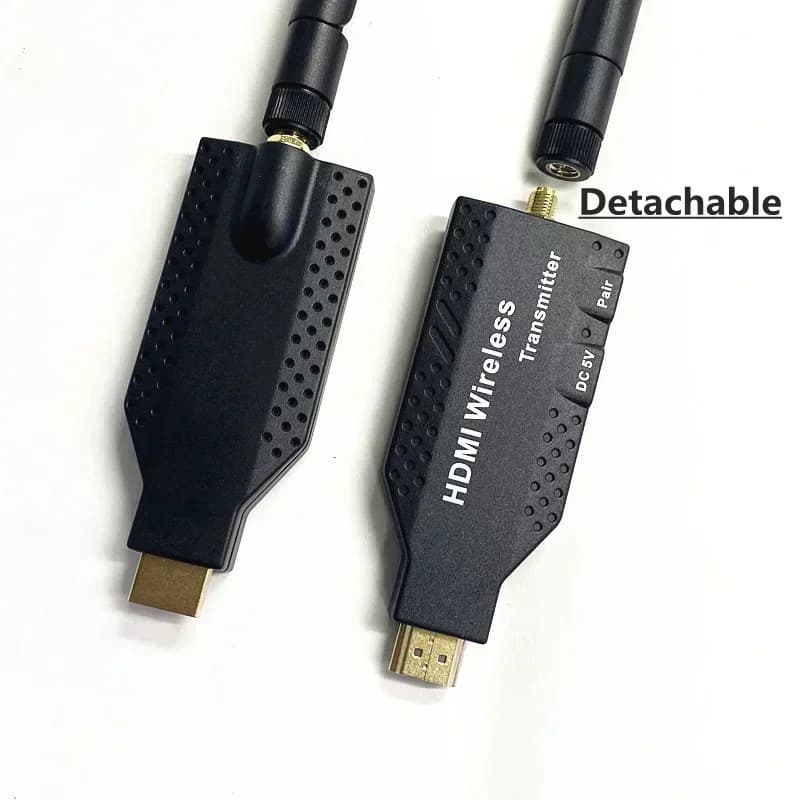 Transmitter and Receiver Audio Video Wireless HDMI 5G 1080P 50M, PS4 extender, Camera, Laptop, TV PC, Monitor, Projector