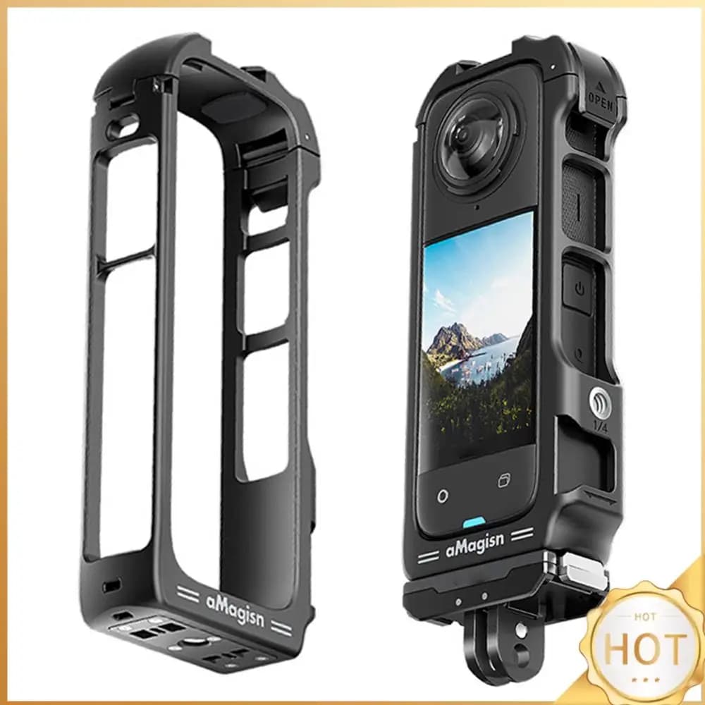 Telaio Protettivo Magnetico a Sgancio Rapido per X4, Accessori per Fotocamera Sportiva Insta 360 X4