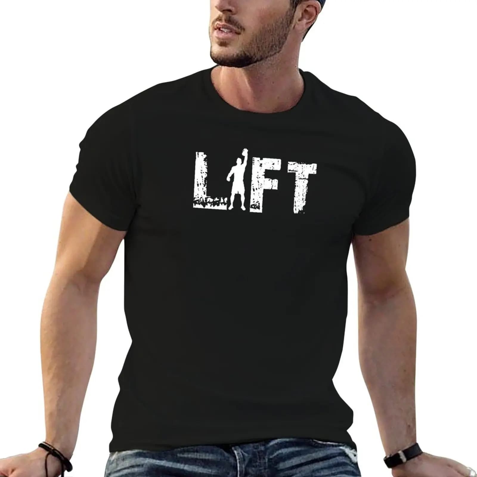 Kettlebell lift T-Shirt Big and Tall Basic Tee Shirt