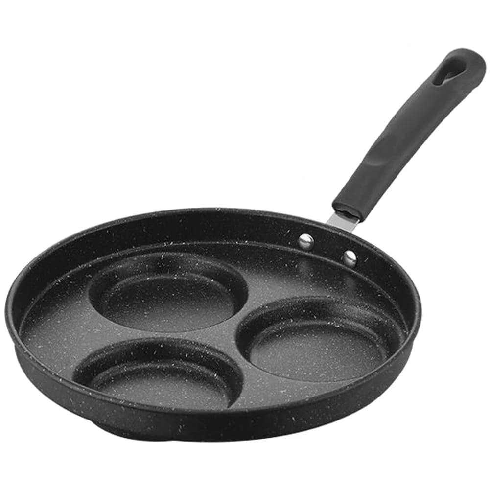 Non-Stick Stone Coating Breakfast Pan – Multiple Holes Egg Frying Pan For Omelette Pancake