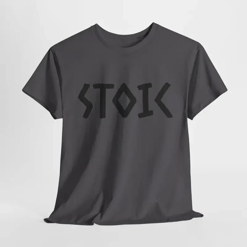 STOIC Filosofia dello stoicismo Marcus Aurelius Abbigliamento T-shirt da uomo in cotone pesante