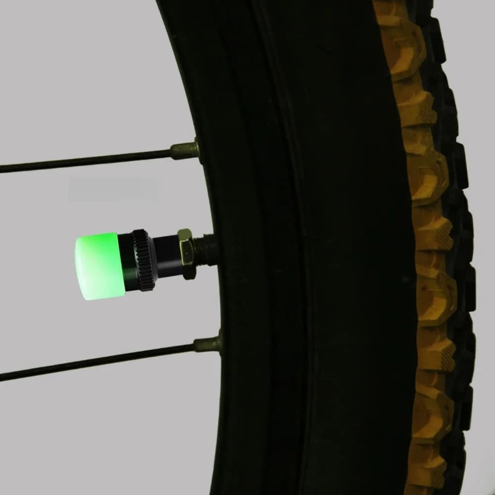 Indicatore Luminoso di Pressione Pneumatici per Bici Elettriche e Scooter, Sensore per Valvola Pneumatico, Rilevatore di Pressione con Luce