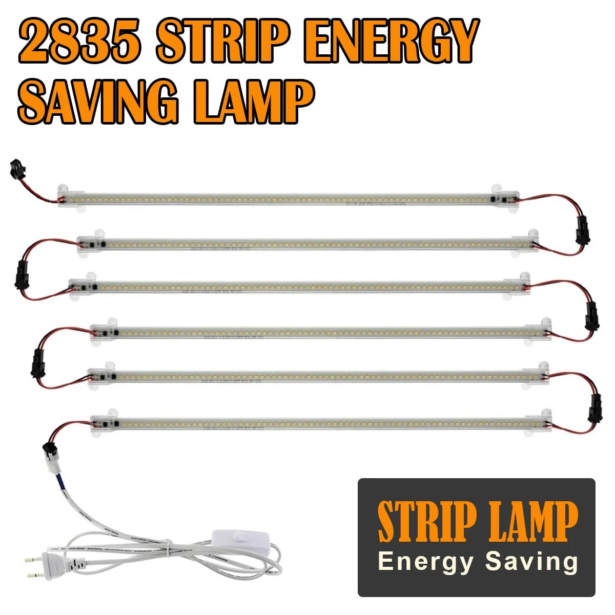 1X - 12X Tubo LED 30/40/50cm Barra notturna ad alta luminosità 2835 Striscia Lampada a risparmio energetico per la decorazione della parete dell'armadio da cucina di casa