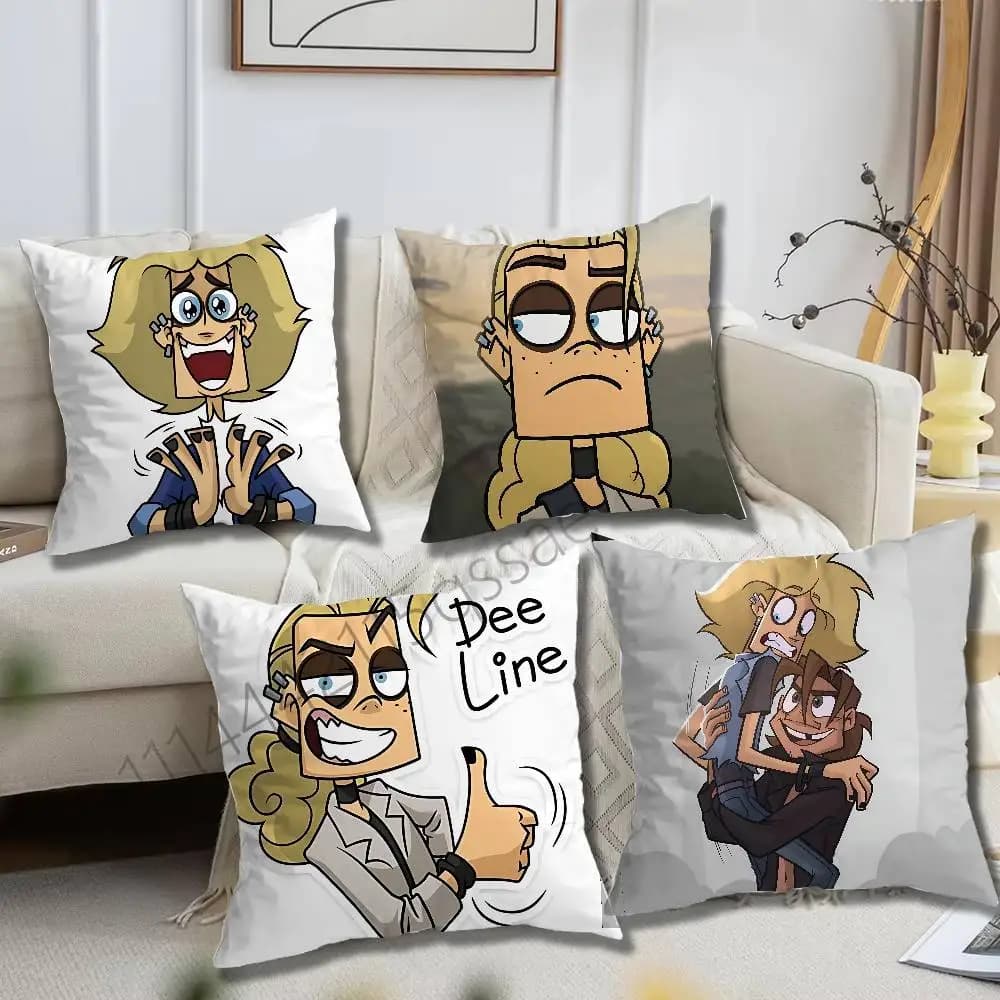 Cool Art Metal Family Dee Pillow cases Organic Linen Pillow Case Double-Sided Print Cushion Cover for Sofa Home Decor Gift