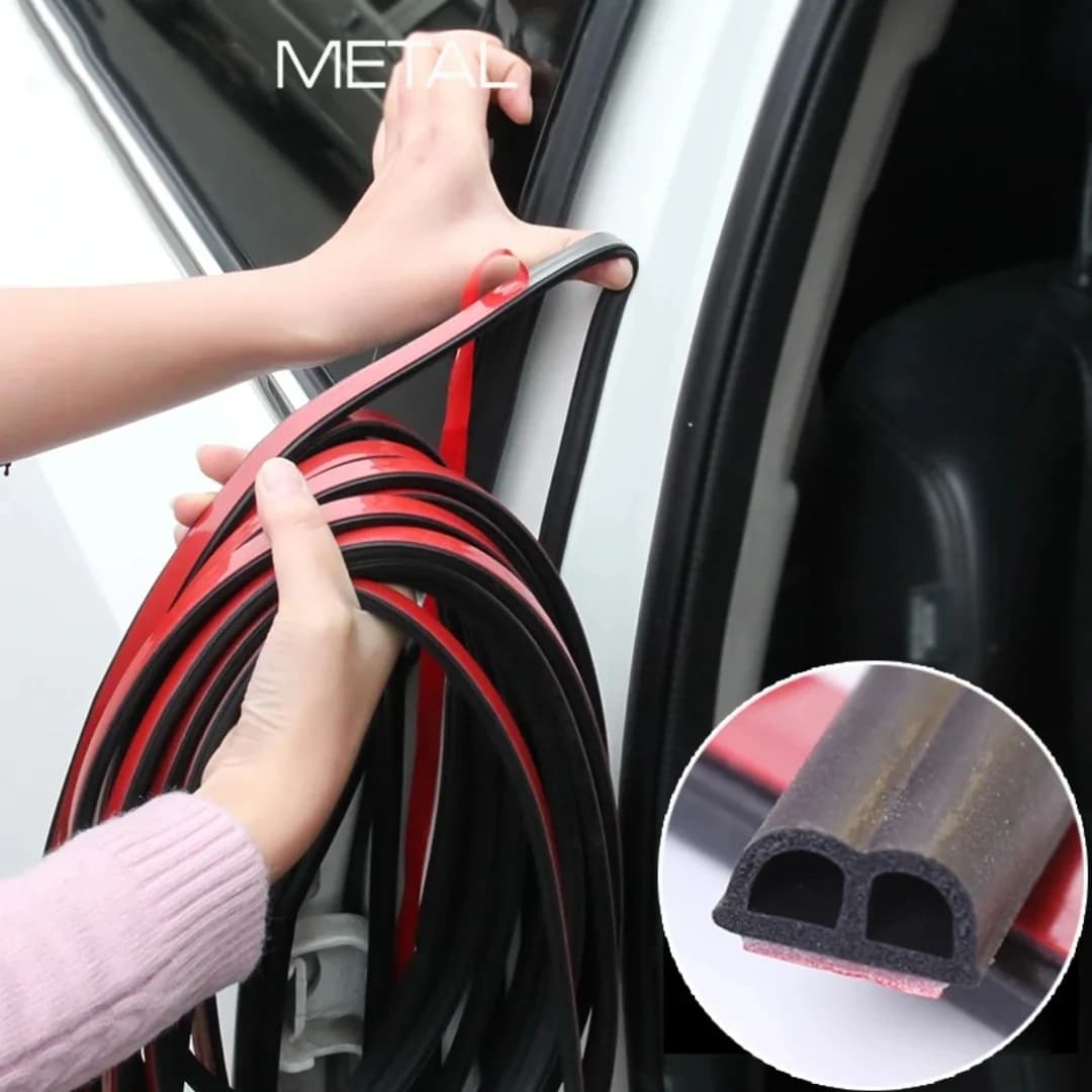 1pc 16.4/26.2/32.8 FT Lungo Universale Auto Adesivo Guarnizione In Gomma Guarnizione, Guarnizione per Finestre E Porte Auto