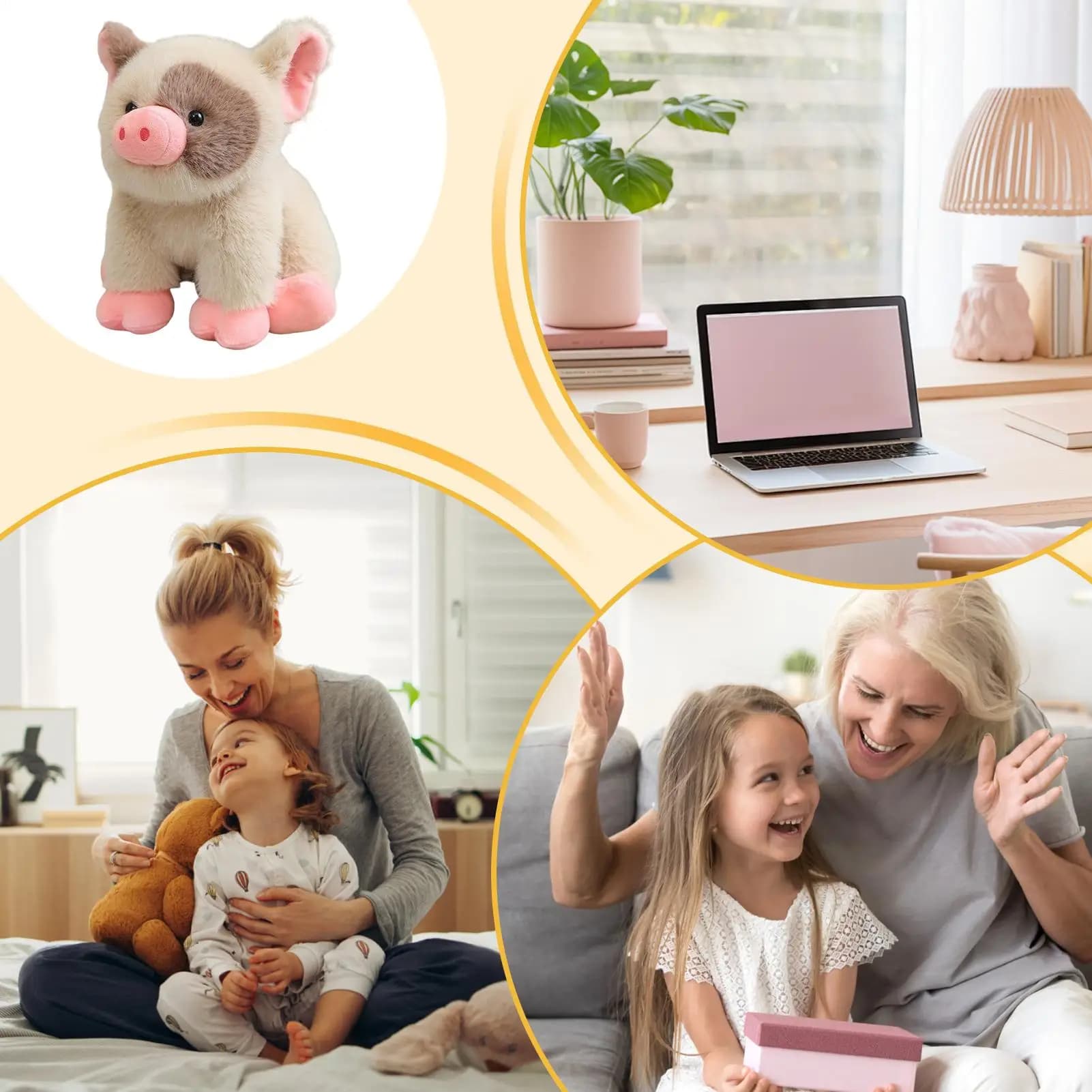 Peluche da 8 pollici Figura morbida Cuscino Animali di peluche per bambini Bambini Adulti Ragazze Ragazzi Fidanzata San Valentino Compleanno Divano