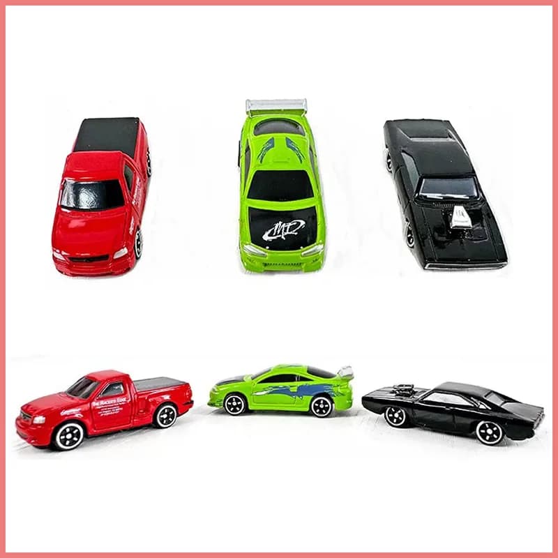 Jada 1:128 Charger R/T & Eclipse & F-150 SVT Ligntning Mini Model Alloy Model Car Miniature toy 3 pack Toy Gift Collection