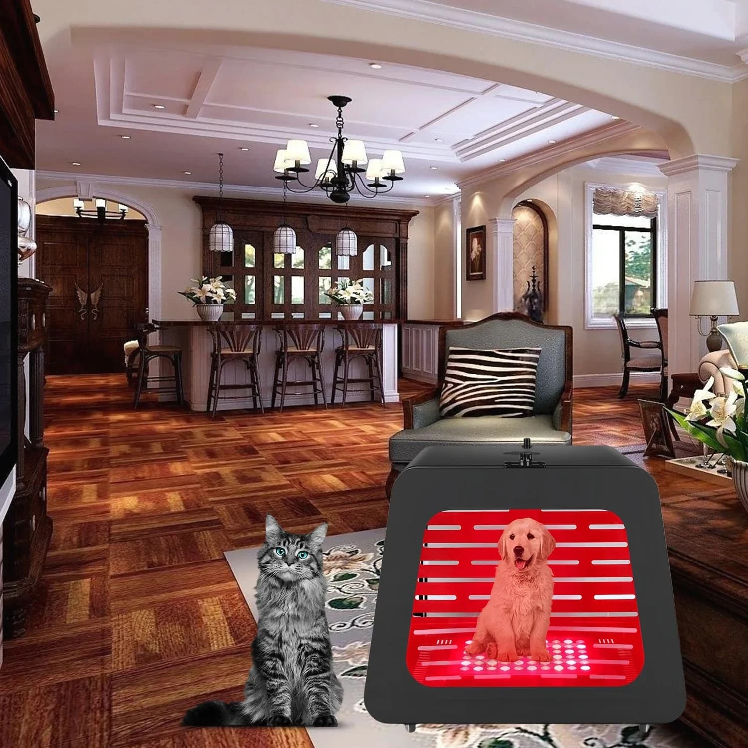 OEM ODM Gabbia per Animali Domestici con Terapia a Luce Rossa e Infrarossi PDT, Cuccia, Trasportino, Dispositivo per la Salute, Cuccia a Forma di Casa