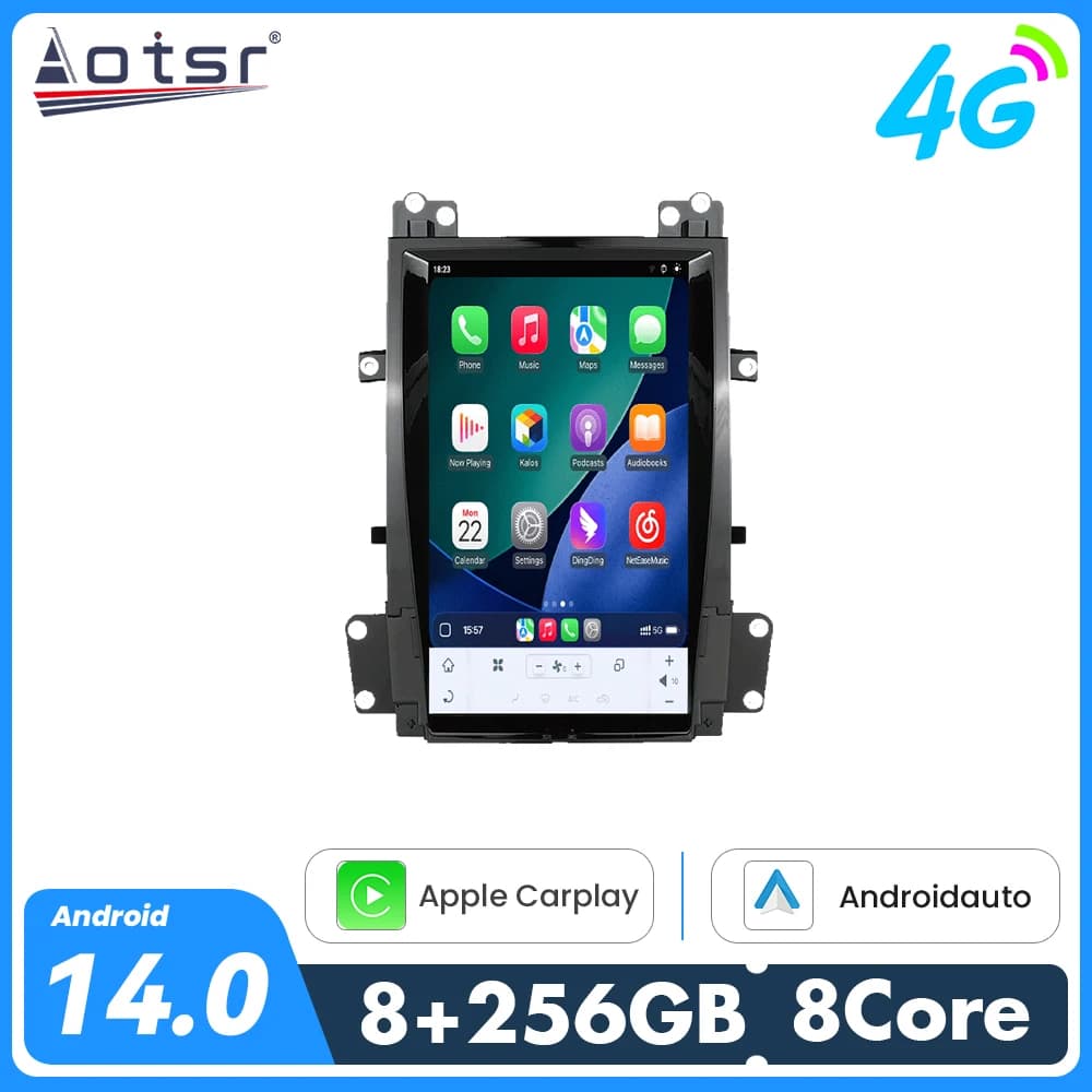 13.6 Inch Plug & Play HD Touchscreen GPS Navigation Carplay Car Radio For Cadillac Escalade 2007-2014 Premium Upgrade Accessory