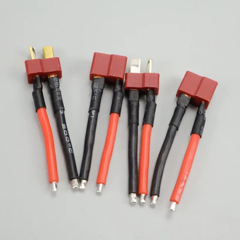 Connettori T Plug Maschio e Femmina (5/10 Pezzi) con Cavo in Silicone 14AWG da 50mm per Droni RC, Quadricotteri, Auto, Barche, Batterie Lipo, ESC