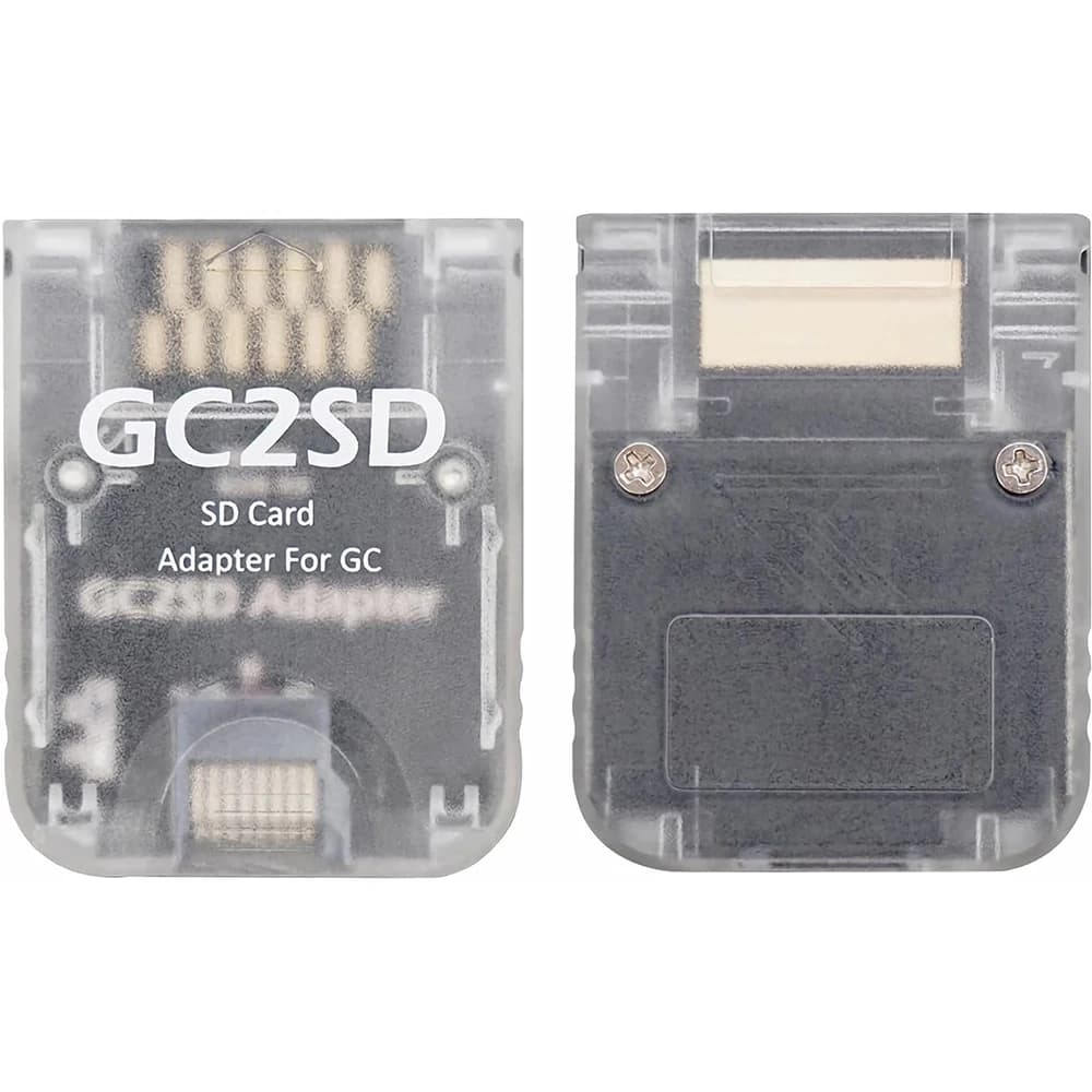 Adattatore per scheda Micro SD Lettore di schede di memoria TF compatibile con la console Gamecube Wii trasparente