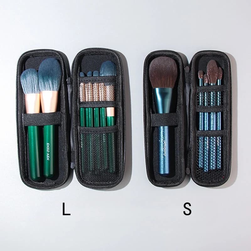 Borsa Portatile per Pennelli da Trucco Occhi, Antipolvere, da Viaggio, per Pennelli Ombretto e Matite Sopracciglia