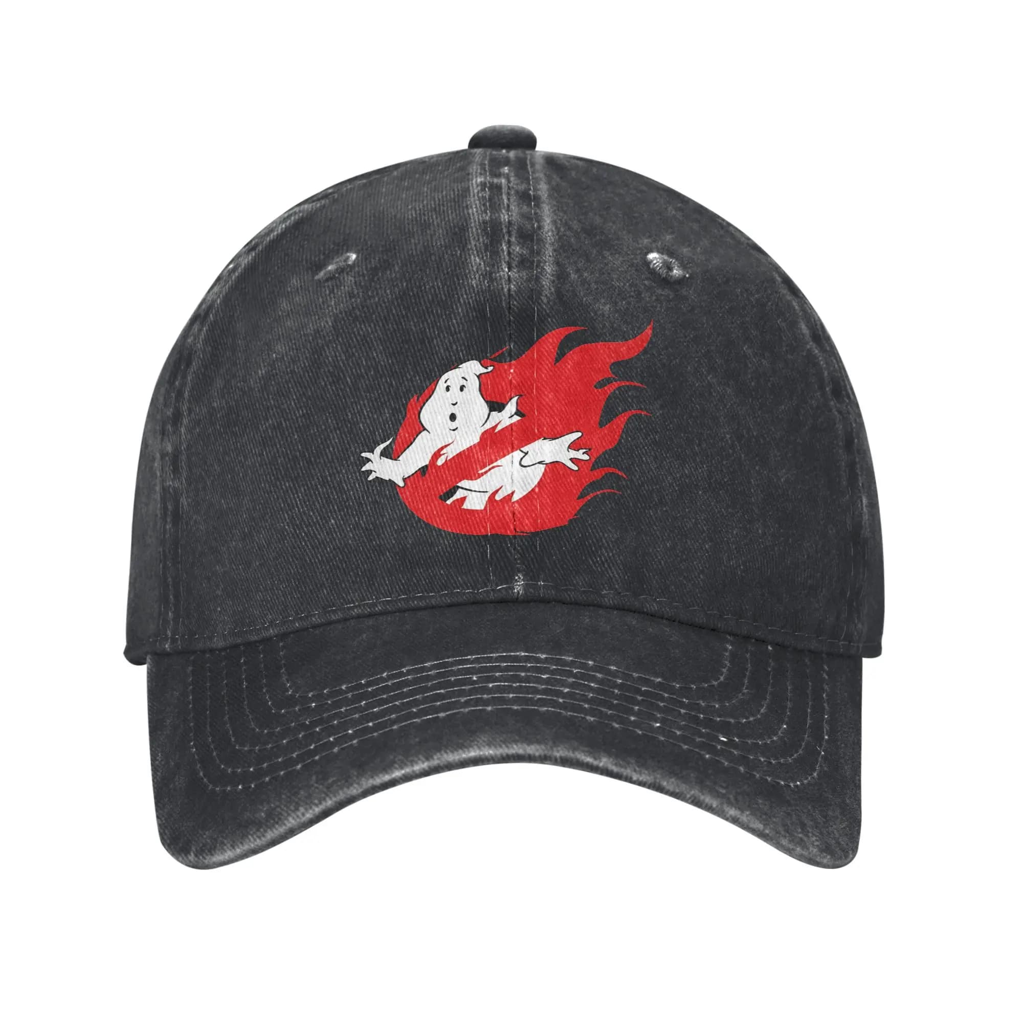 The Ghostbusters in Fire Casual Baseball Cap Outdoor Gym Trucker Hat Summer Sunscreen Men Adult y2k Retro Snapback Cap