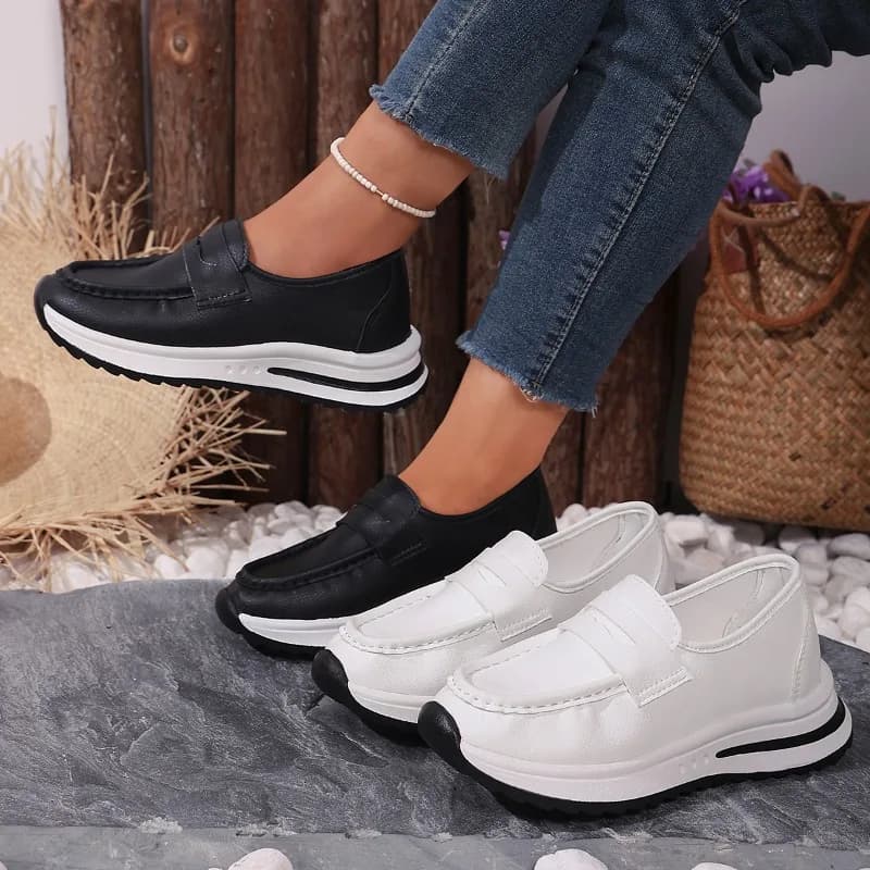 Sneakers da Donna alla Moda con Suola Morbida Antiscivolo, Scarpe Leggere di Design, Mocassini Casual da Esterno, Scarpe Sportive Femminili