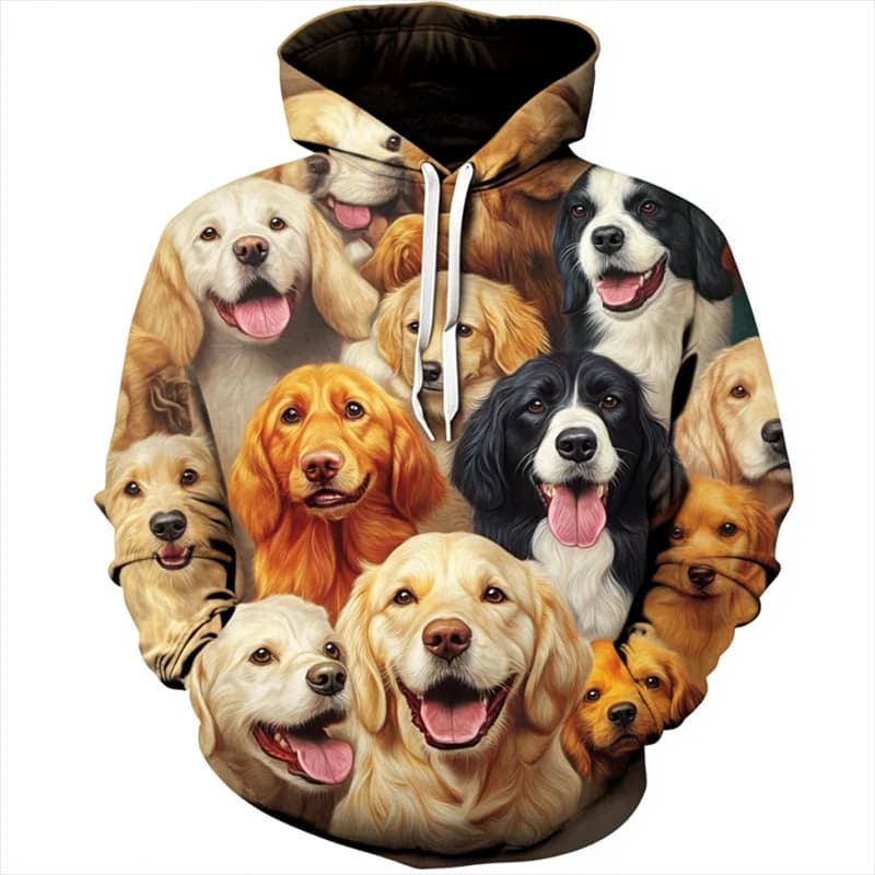 2024 Primavera E Autunno Nuovi Uomini di Moda 3D Divertente Stampa Grafica Felpa Con Cappuccio Felpa Con Cappuccio Allentato Casual Quotidiano Strada Maglione Magliette E Camicette
