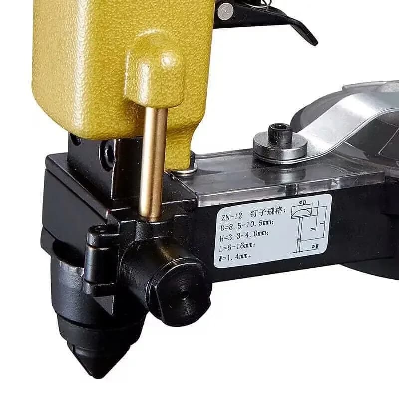 Perni pneumatici Cucitrice Alimentazione automatica Chiodatrice ad aria Pistola Mobili Strumento in legno per realizzare divani / mobili Deco ZN-12